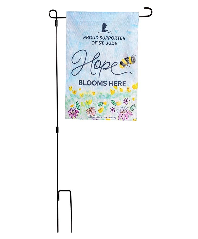 Primary image Hope Blooms Here Garden Flag - Patient Art Ty